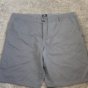 O'Neill Men's Charcoal Flat Front Shorts